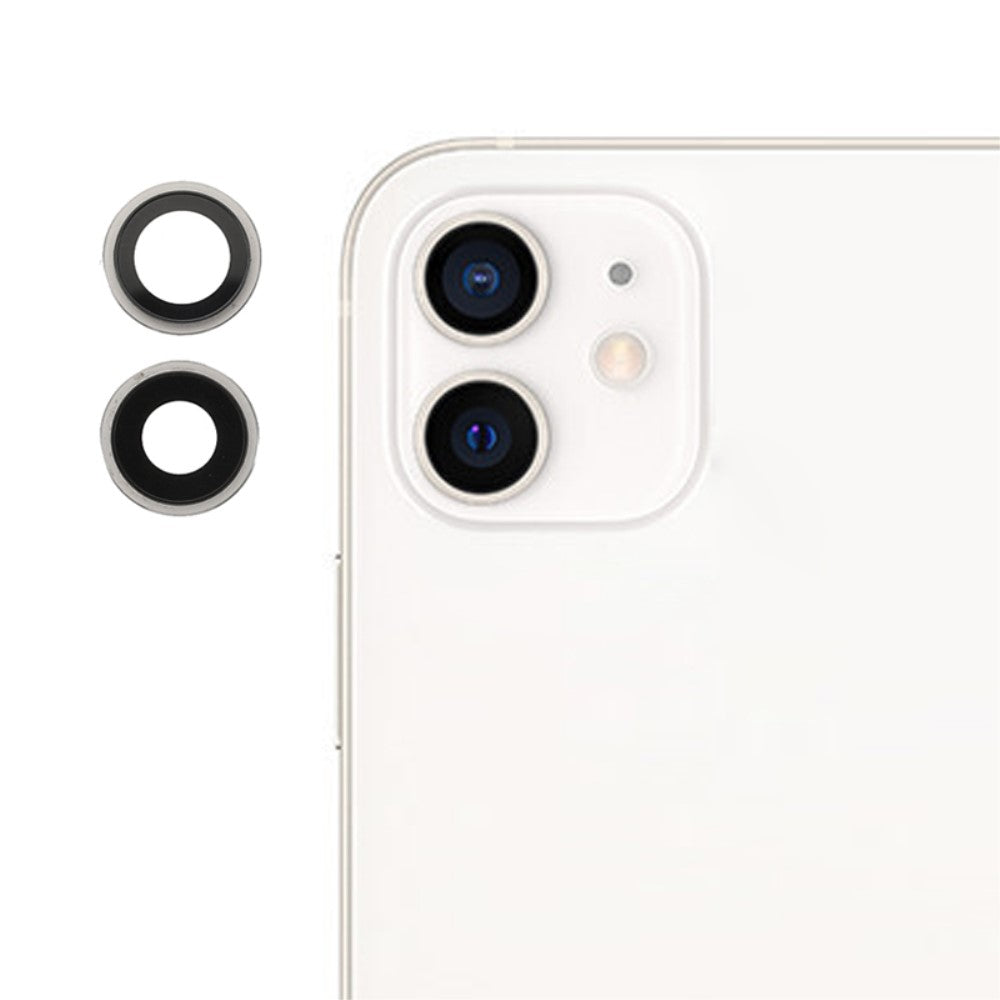 Cache Objectif Caméra Arrière iPhone 12 / 12 Mini Blanc