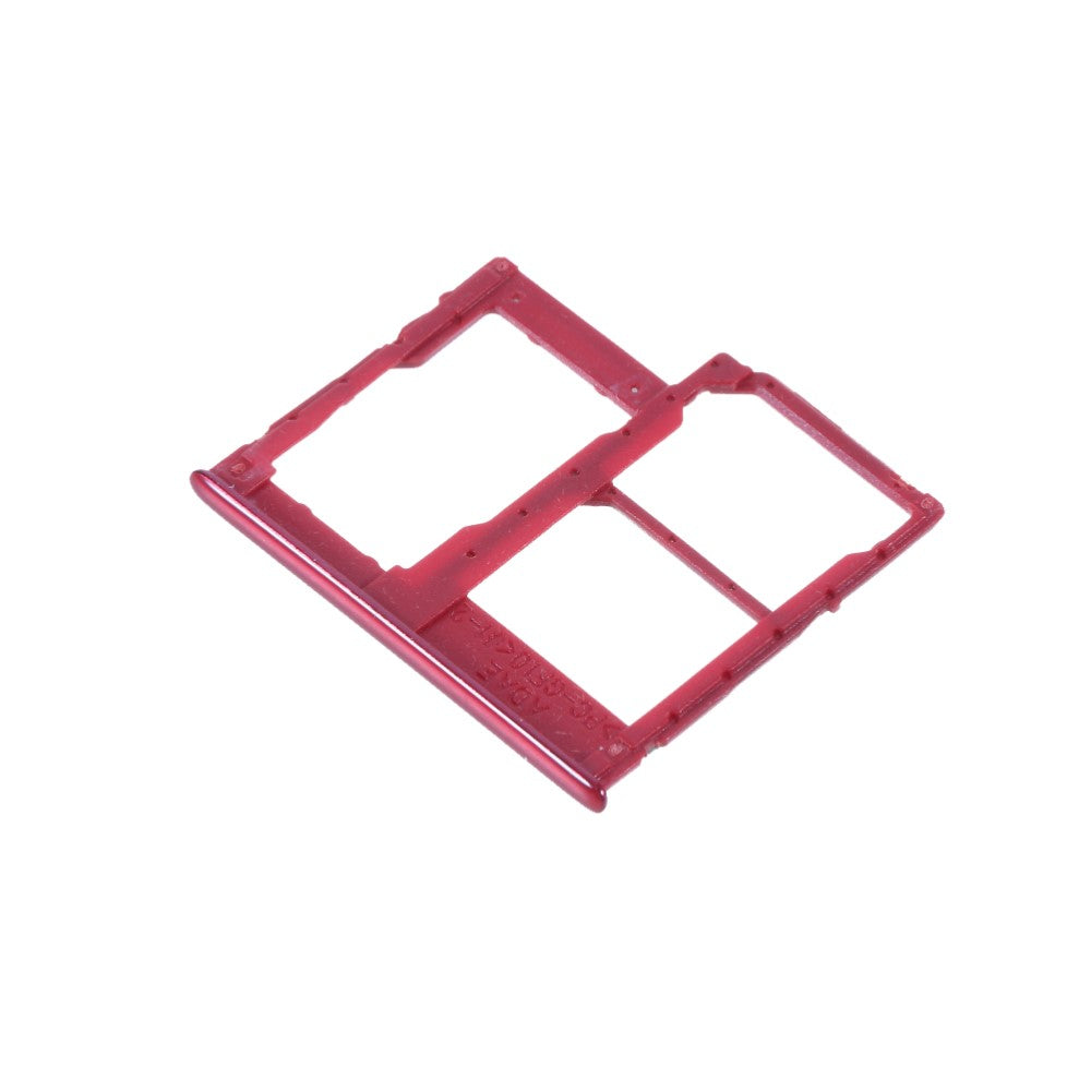 Plateau porte-carte SIM Micro SIM / Micro SD Samsung Galaxy A41 A415 Rouge