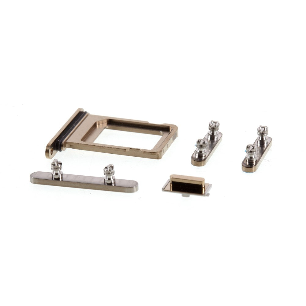 Boutons extérieurs complets + Support SIM Apple iPhone 12 Pro Max Or