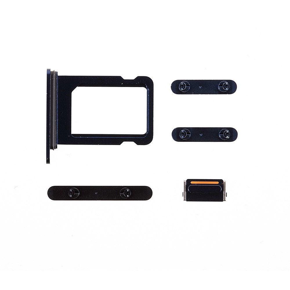 Boutons extérieurs complets + Support SIM Apple iPhone 12 Mini Bleu