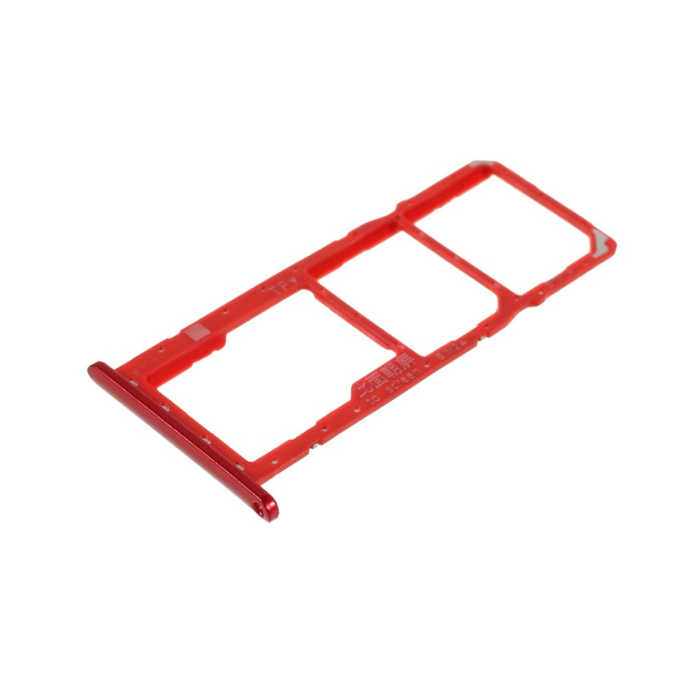 SIM Holder Tray Micro SIM Huawei Y7 (2019) / Y7 Pro (2019) Red