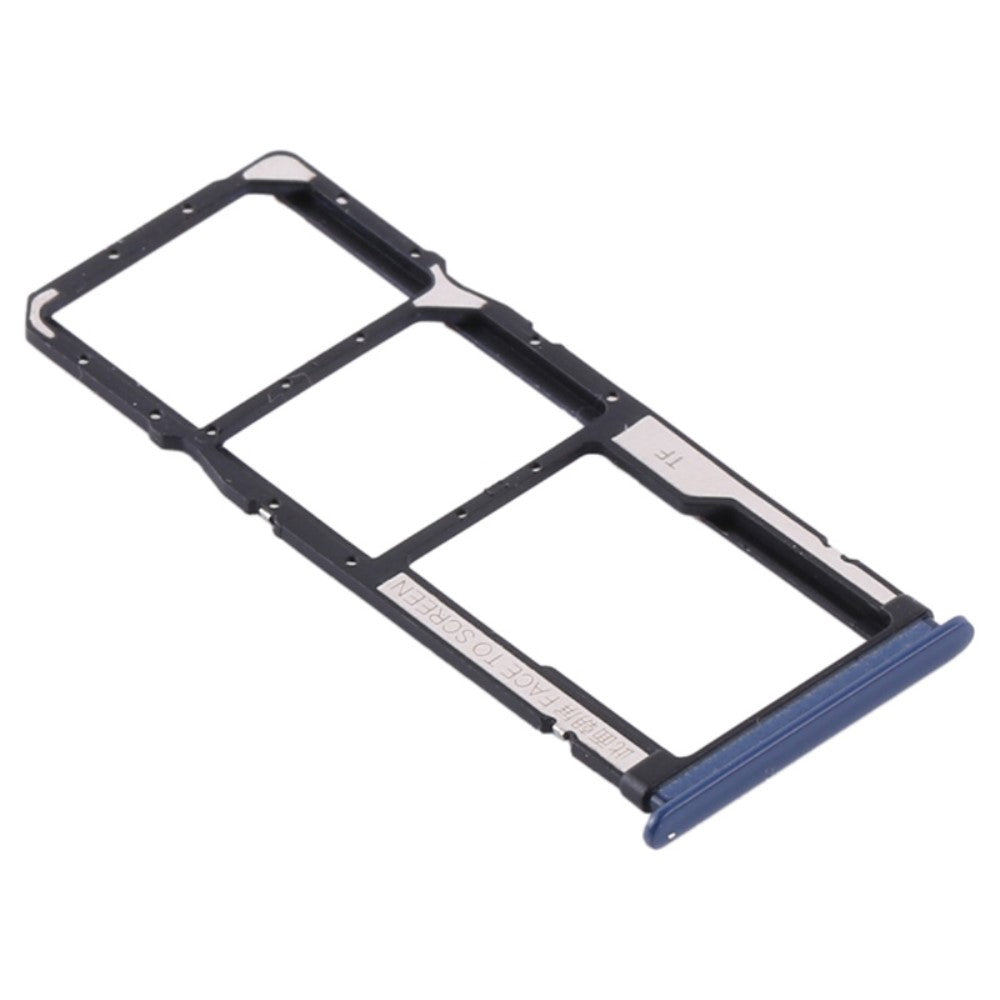 SIM Holder Tray Micro SIM / Micro SD Xiaomi Redmi Note 9 / 10X 4G Blue