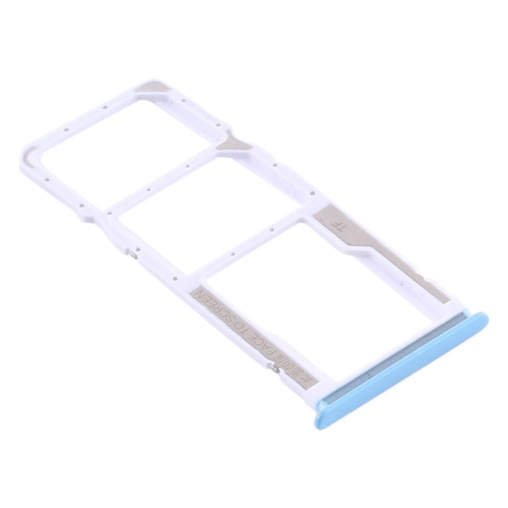 SIM Holder Tray Micro SIM / Micro SD Xiaomi Redmi Note 9 / 10X 4G Light Blue
