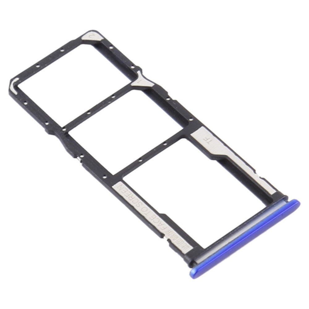 SIM Holder Tray Micro SIM / Micro SD Xiaomi Redmi 9 Blue
