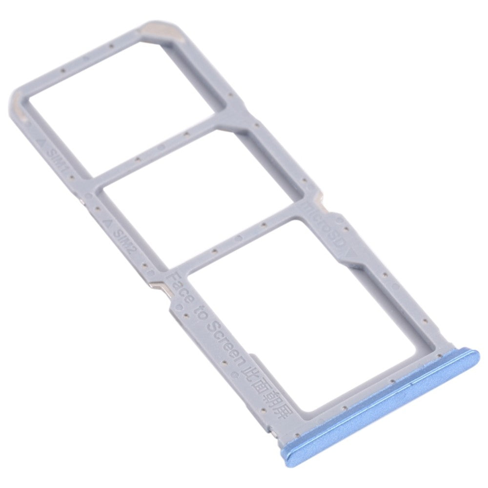 SIM Holder Tray Micro SIM / Micro SD Oppo A54s Blue