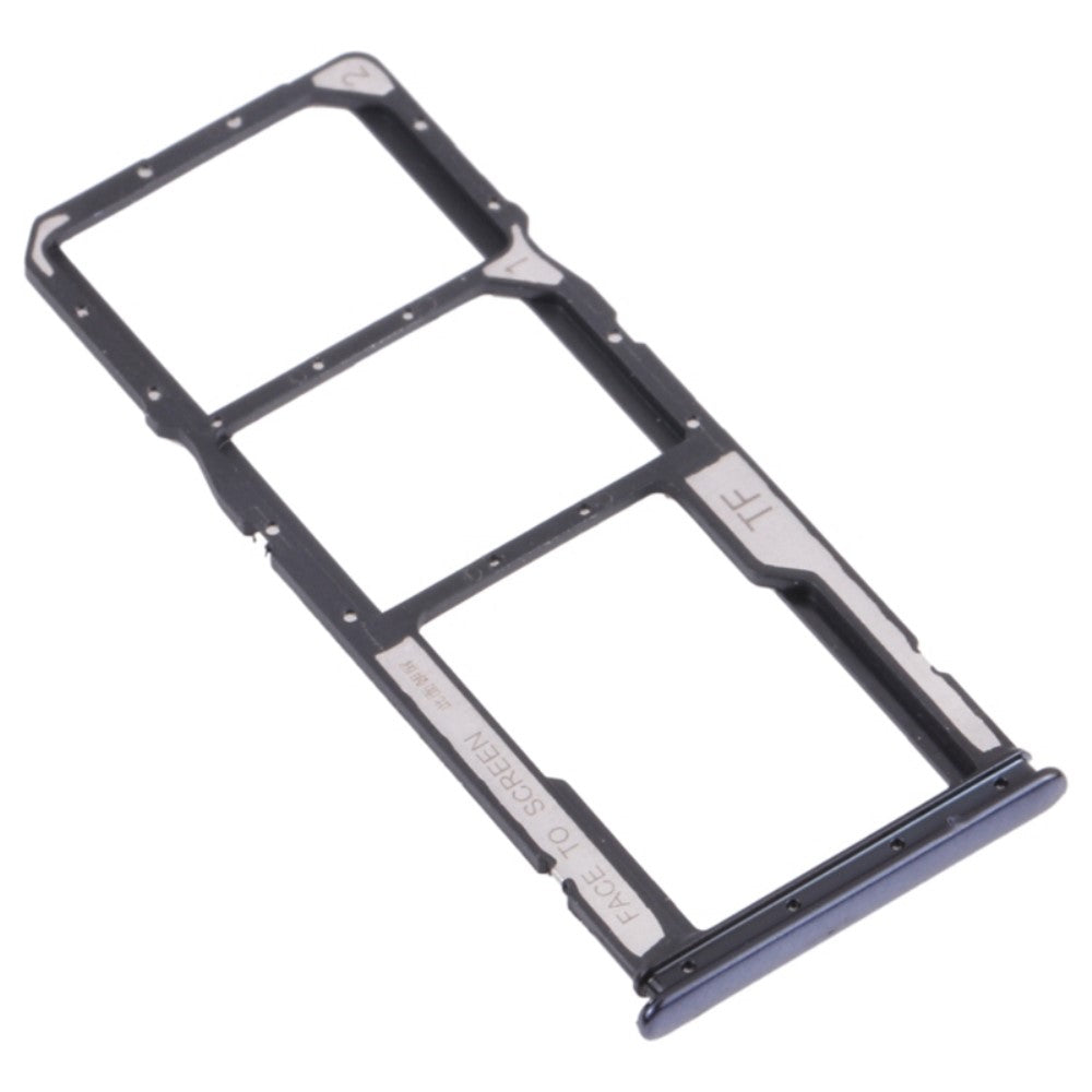 SIM Holder Tray Micro SIM / Micro SD Xiaomi Redmi Note 10 4G / Note 10S 4G Black