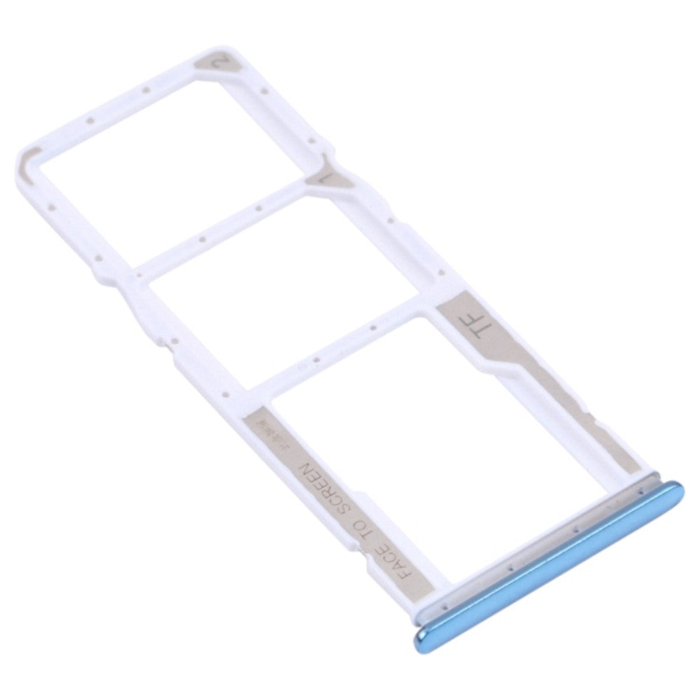 SIM Holder Tray Micro SIM / Micro SD Xiaomi Redmi Note 10 4G / Note 10S 4G Blue