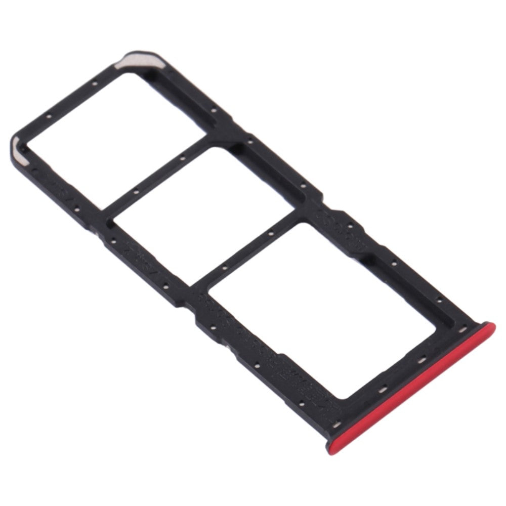 Bandeja Porta SIM Micro SIM / Micro SD Oppo A91 / F15 Rojo