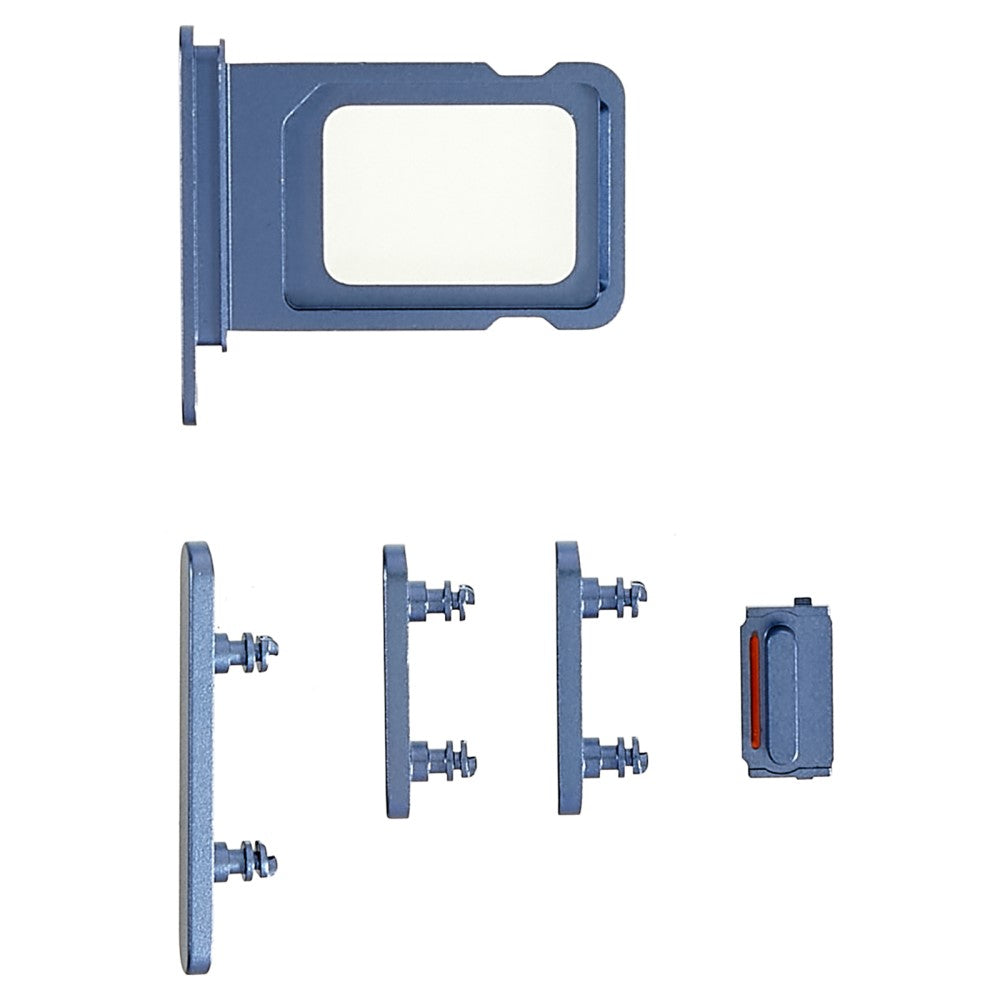 Botones Exteriores Completos + Porta SIM Apple iPhone 14 Plus Azul
