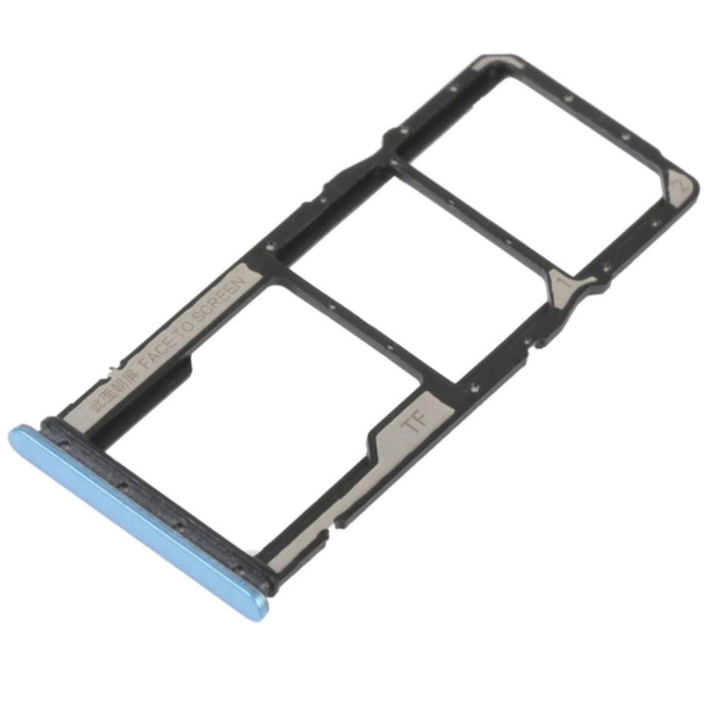 Plateau porte-carte SIM Micro SIM / Micro SD Xiaomi Redmi 10A 220233L2C Bleu
