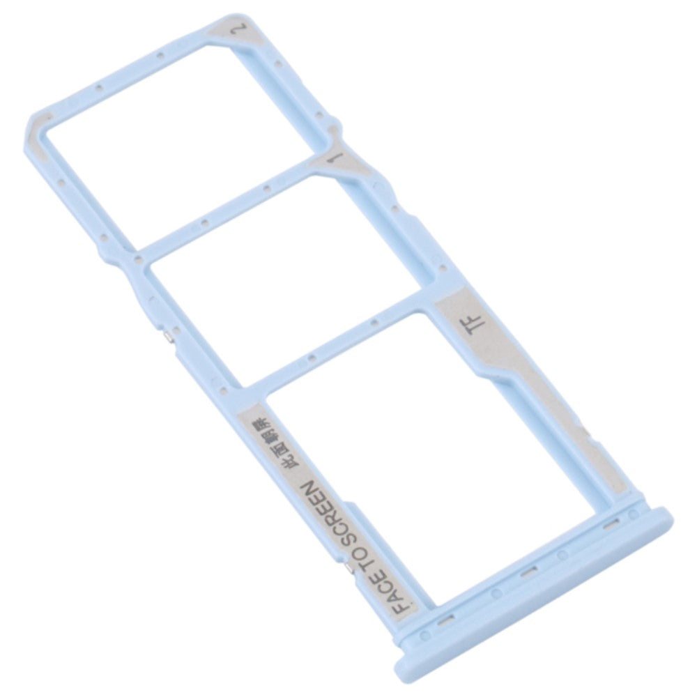 SIM Holder Tray Micro SIM / Micro SD Xiaomi Redmi A1 4G / Redmi A1+ 4G Blue