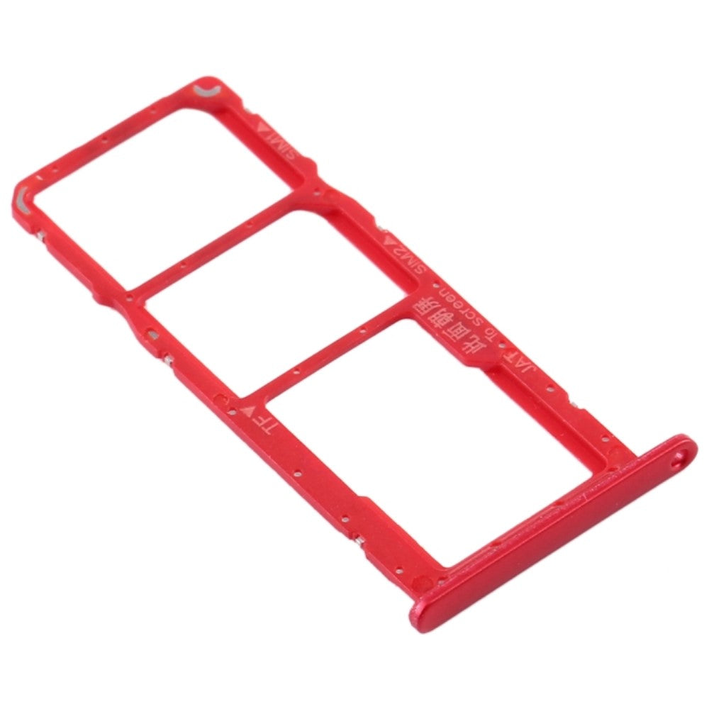 SIM / Micro SD Holder Tray Huawei Y6s (2019) Red