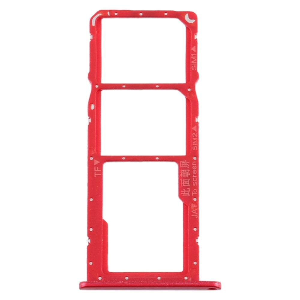 SIM / Micro SD Holder Tray Huawei Y6s (2019) Red