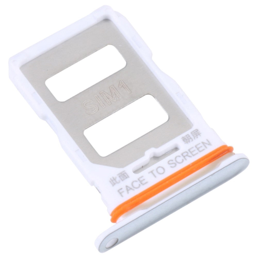 DUAL SIM SIM Holder Tray Xiaomi Redmi K50 Ultra / 12T 5G / 12T Pro 5G Silver