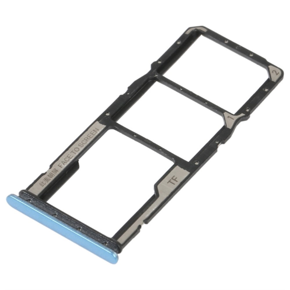 SIM Holder Tray Micro SIM / Micro SD Xiaomi Redmi 12C 4G Blue