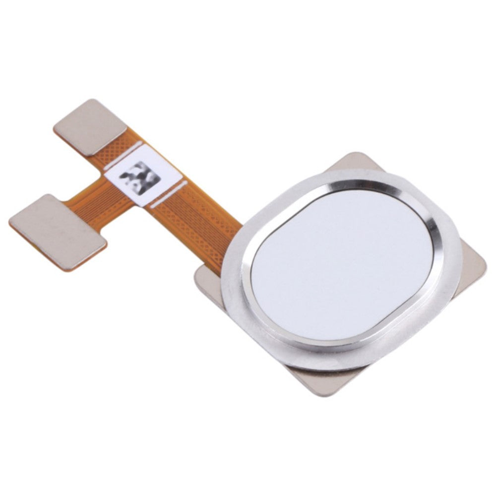 Boton Home + Flex + Sensor Huella Samsung Galaxy A21 A215 Blanco
