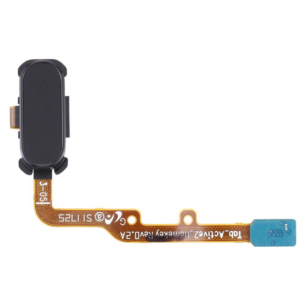Bouton Home + Flex + Capteur d'empreintes digitales Samsung Galaxy Tab Active 2 8.0 T390 T395 Noir
