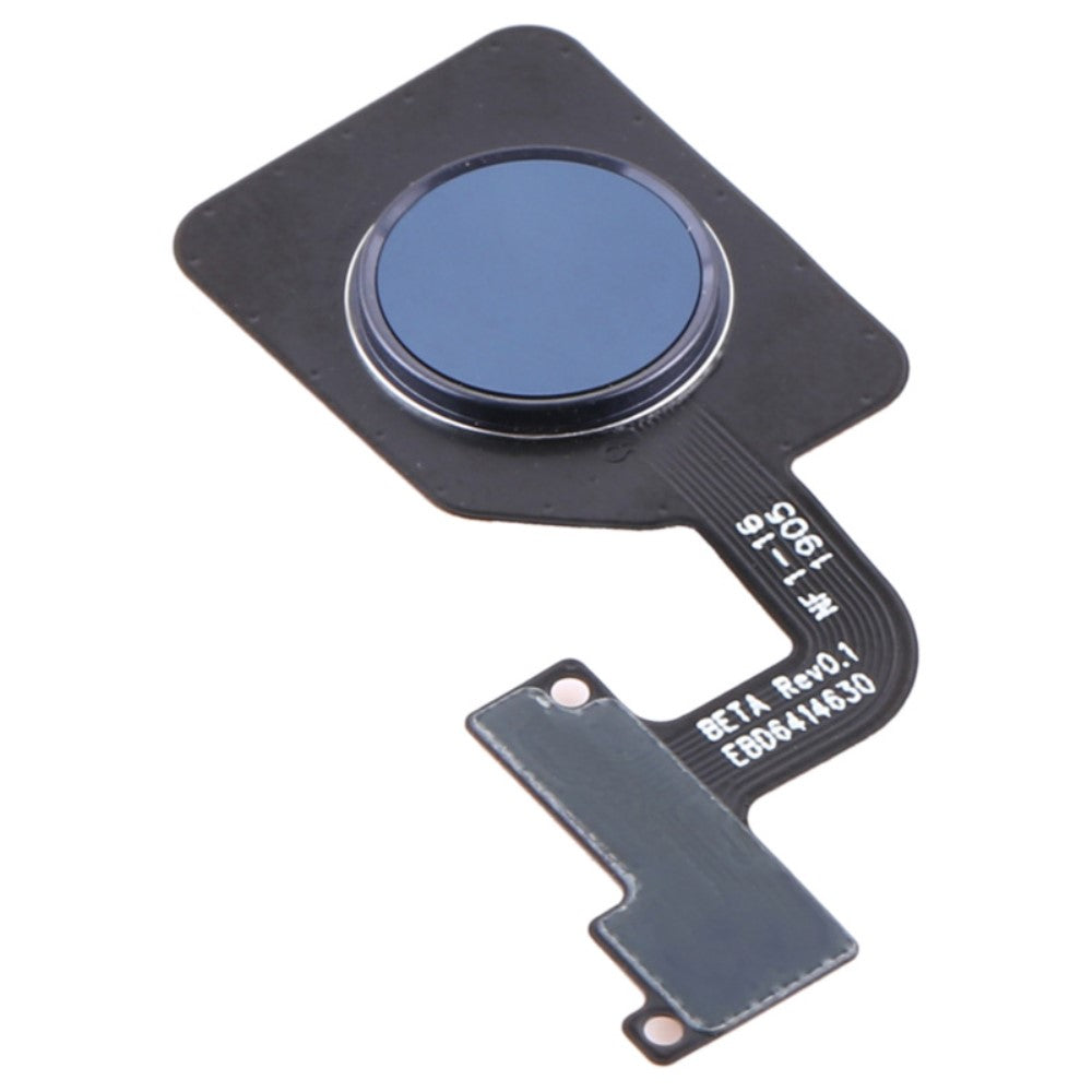 Boton Home + Flex + Sensor Huella LG G8S ThinQ LMG810 Azul Oscuro