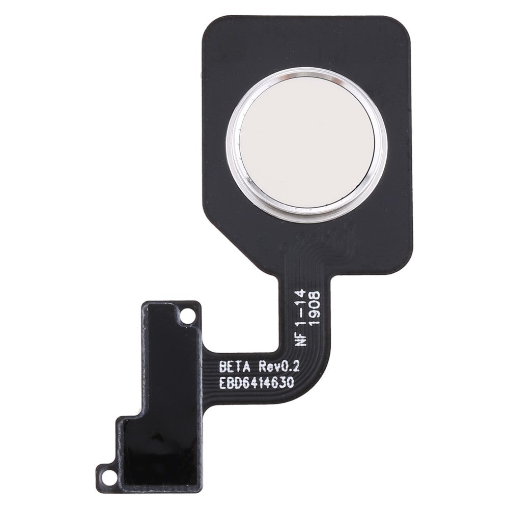 Home Button + Flex + Fingerprint Sensor LG G8S ThinQ LMG810 White