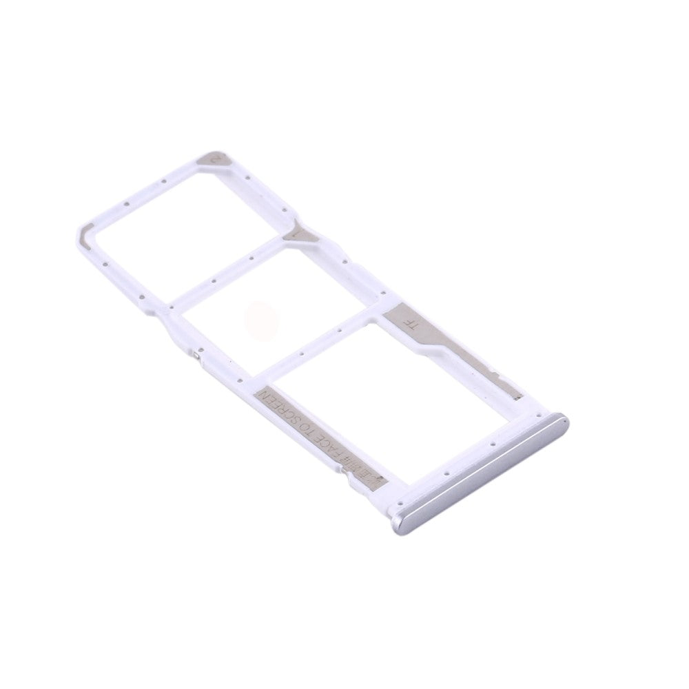 SIM Holder Tray Micro SIM / Micro SD Xiaomi Redmi Note 9S Silver