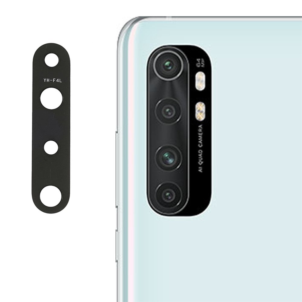 Couvercle d'objectif de caméra arrière Xiaomi MI Note 10 Lite (M2002F4LG M1910F4G)