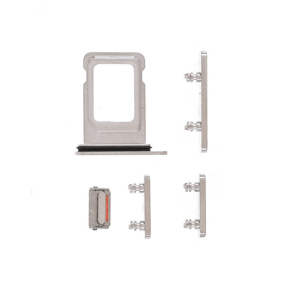 Botones Exteriores Completos + Porta SIM Apple iPhone 13 Pro Max Plateado