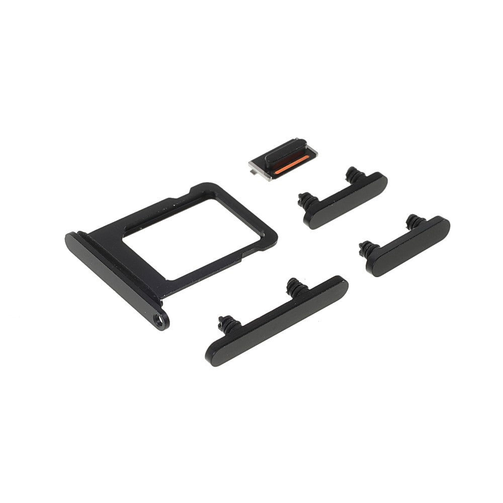 Boutons extérieurs complets + Support SIM Apple iPhone 13 Mini Noir