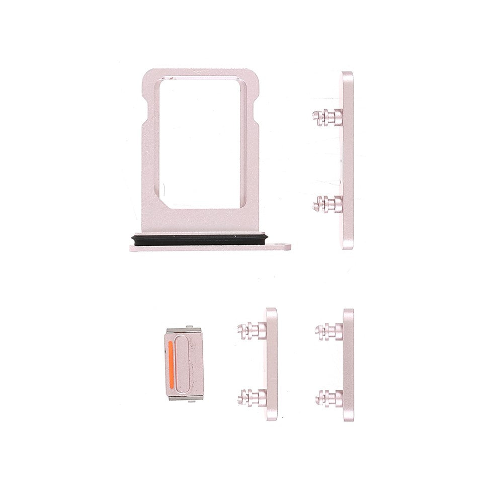 Boutons extérieurs complets + Support SIM Apple iPhone 13 Mini Rose