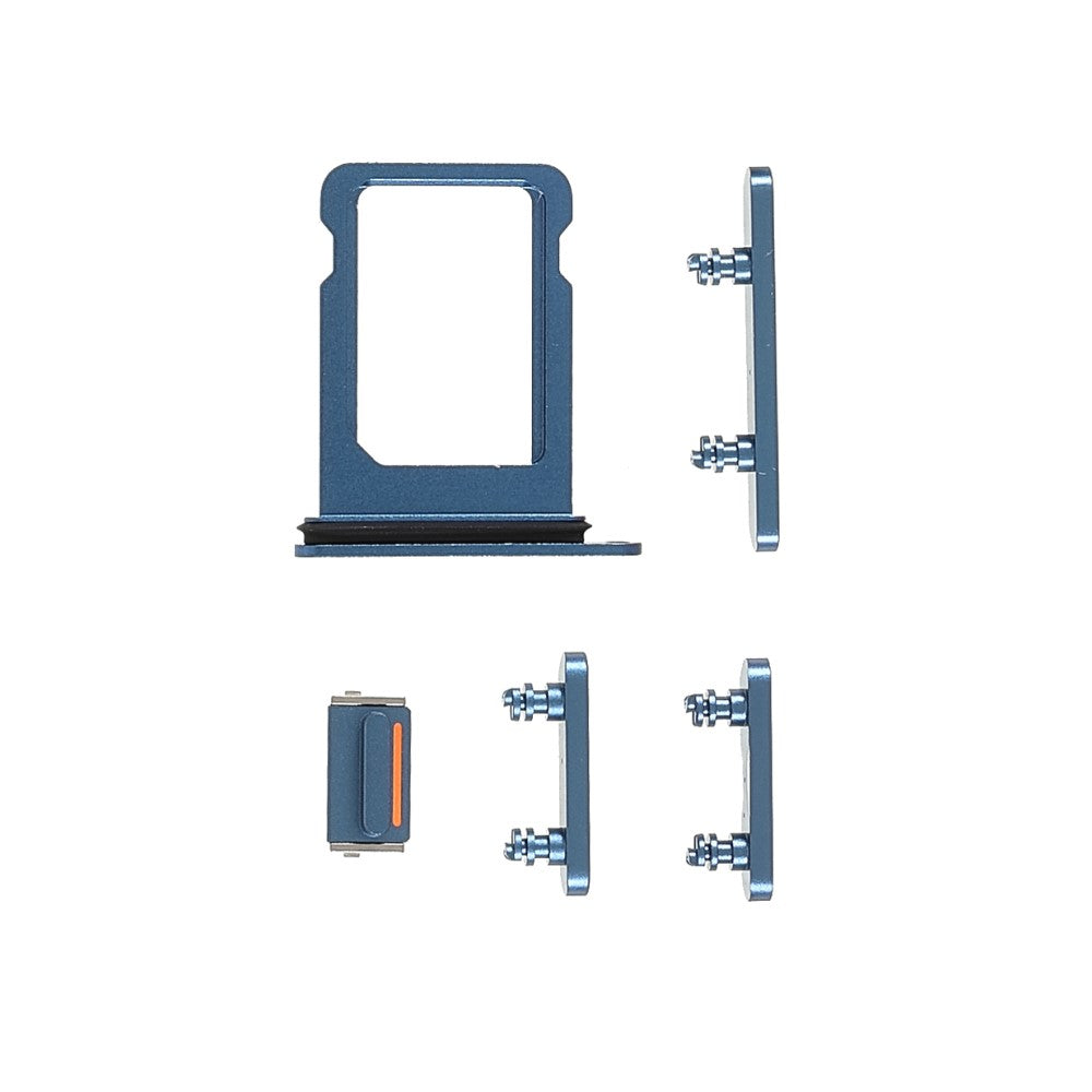 Complete Exterior Buttons + SIM Holder Apple iPhone 13 Mini Blue