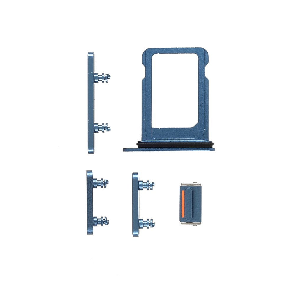 Botones Exteriores Completos + Porta SIM Apple iPhone 13 Mini Azul