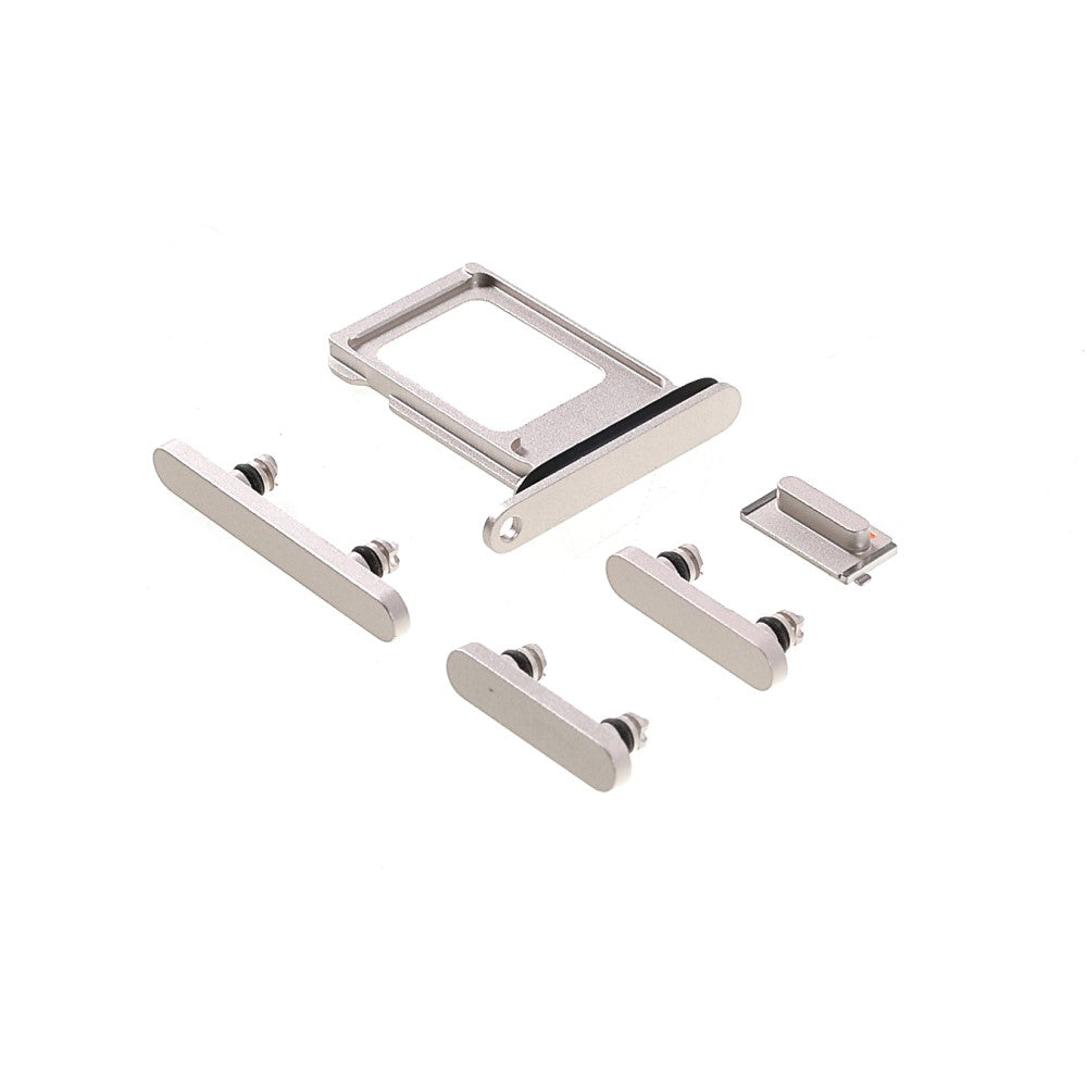 Complete Exterior Buttons + SIM Holder Apple iPhone 13 Silver