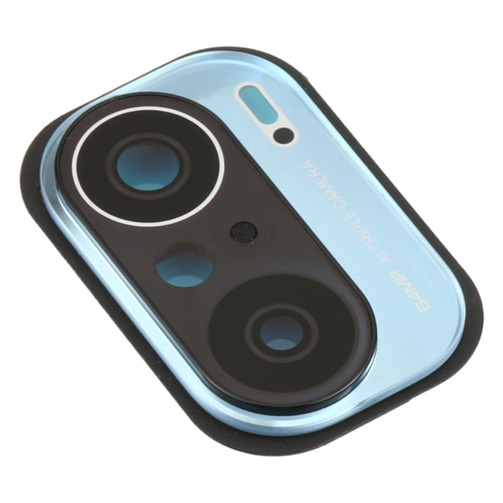 Couvercle d'objectif de caméra arrière Xiaomi Redmi K40 (48MP) M2012K11AC Bleu