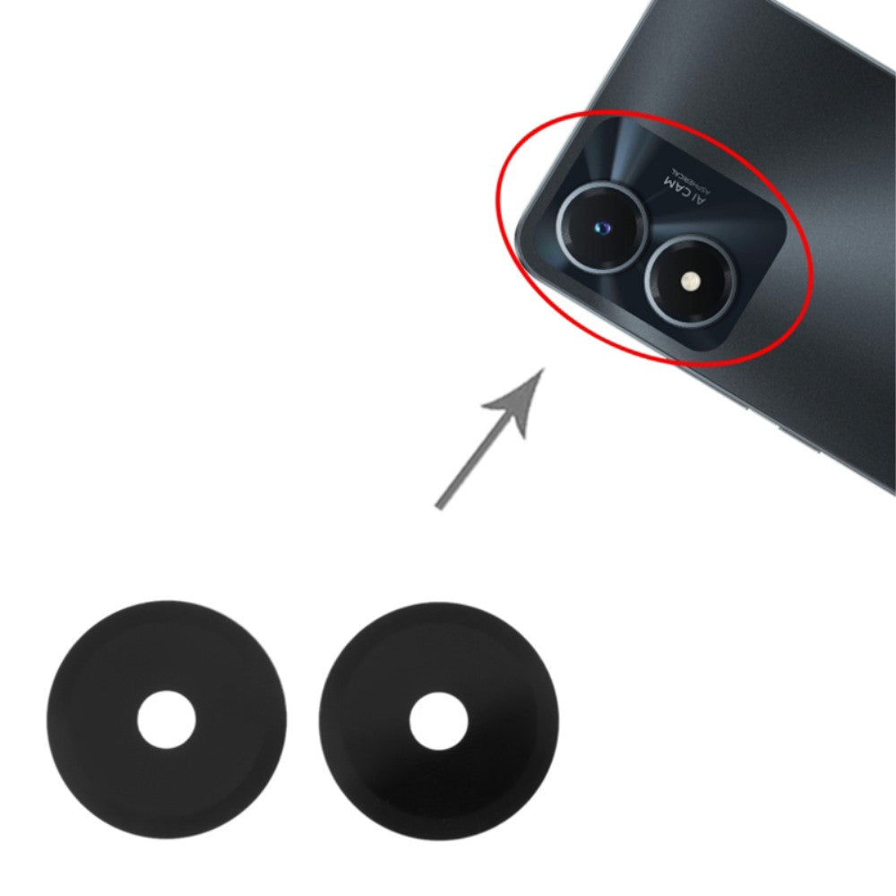 Rear Camera Lens Cover (Glass Only) Vivo Y02s 4G