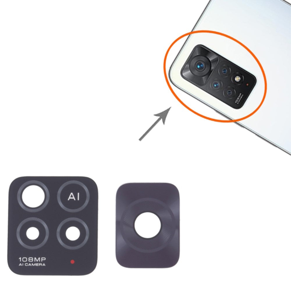 Cache objectif de caméra arrière Xiaomi Redmi Note 11 Pro 5G (Qualcomm)