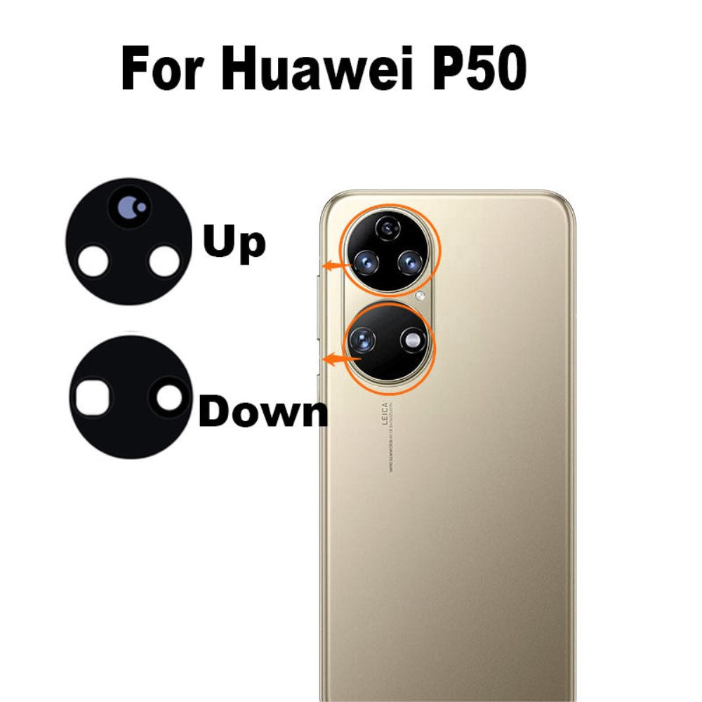Cache objectif de caméra arrière (verre uniquement) Huawei P50 4G