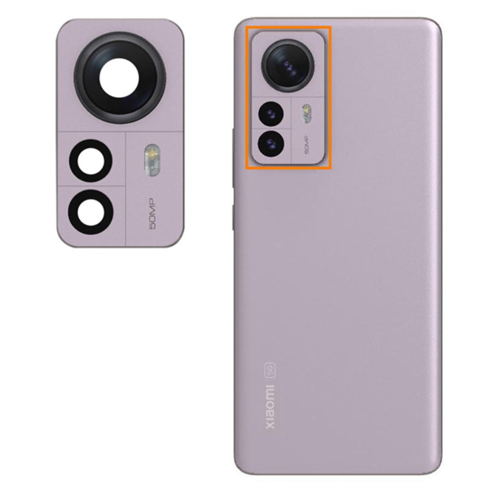 Rear Camera Lens Cover Xiaomi 12 Pro 5G Purple