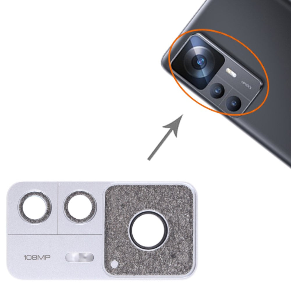 Rear Camera Lens Cover Xiaomi 12T 5G Silver