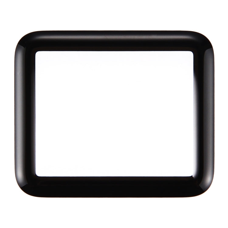 Lentille extérieure en verre de l'écran avant pour Apple Watch Series 1 38 mm (noir)