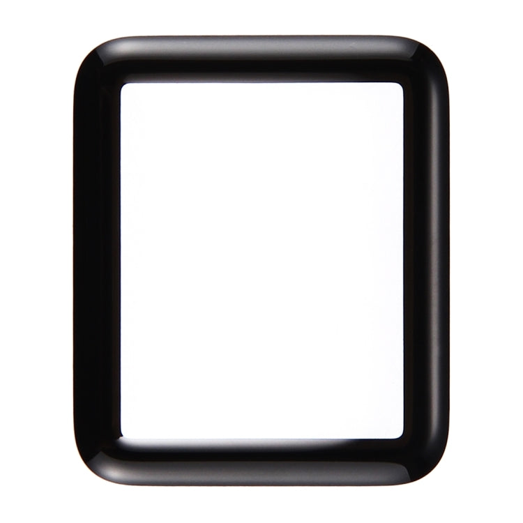 Lentille extérieure en verre de l'écran avant pour Apple Watch Series 1 42 mm (noir)