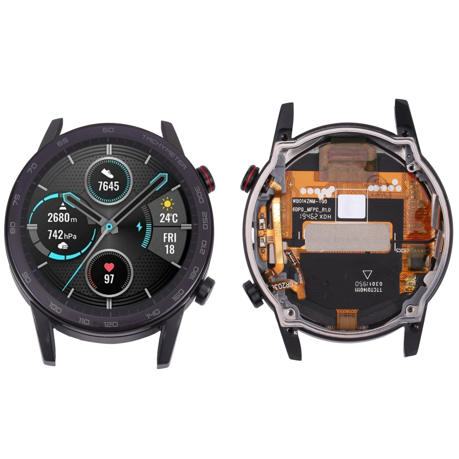 Pantalla Completa LCD + Tactil + Marco Honor Magic Watch 2 MNS-B19 46 mm Negro