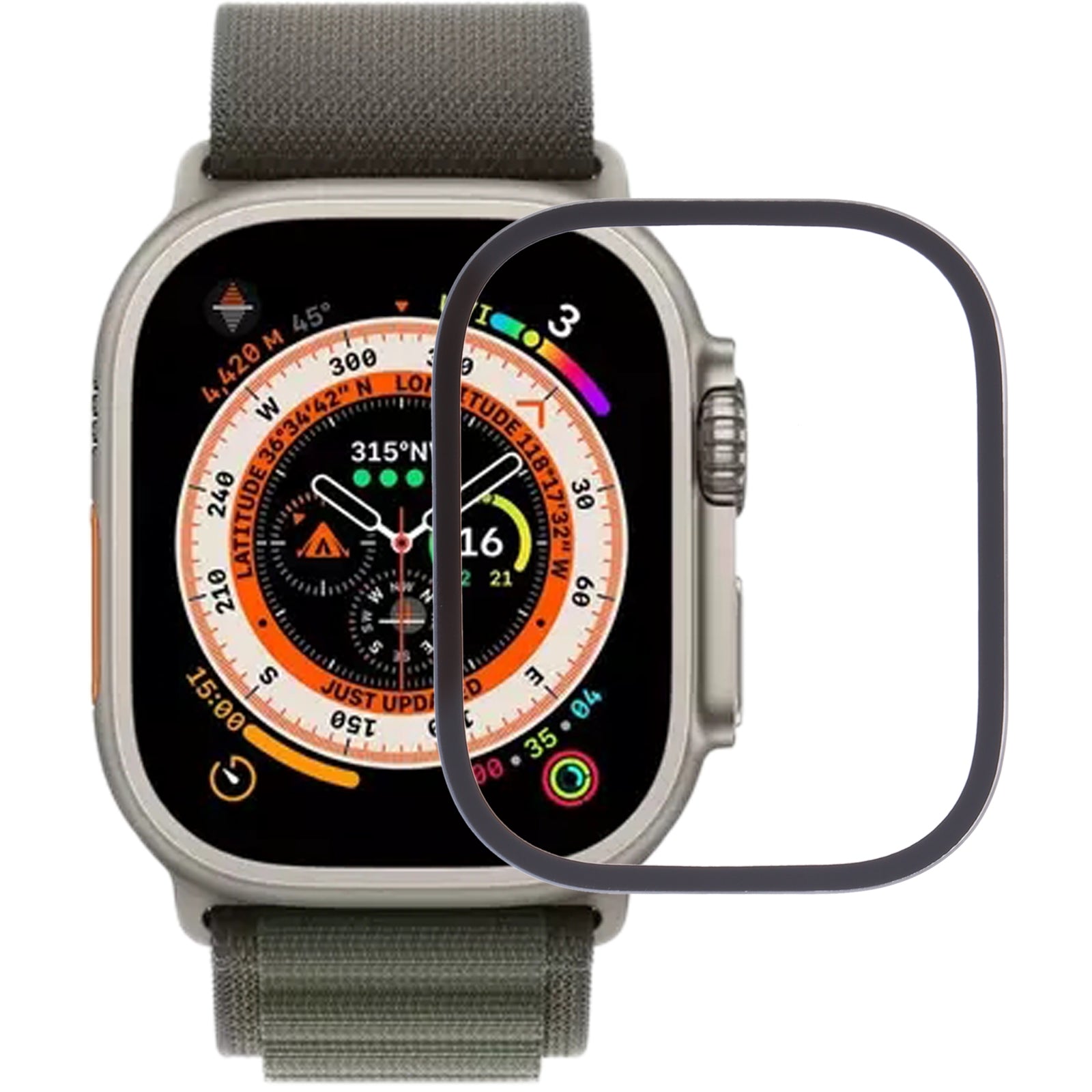 Outer Glass Front Screen Apple Watch Ultra 49 mm