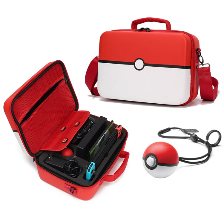 Sac de rangement incliné à une épaule Valise multifonction portable Étui de protection pour Nintendo Switch (Rouge)