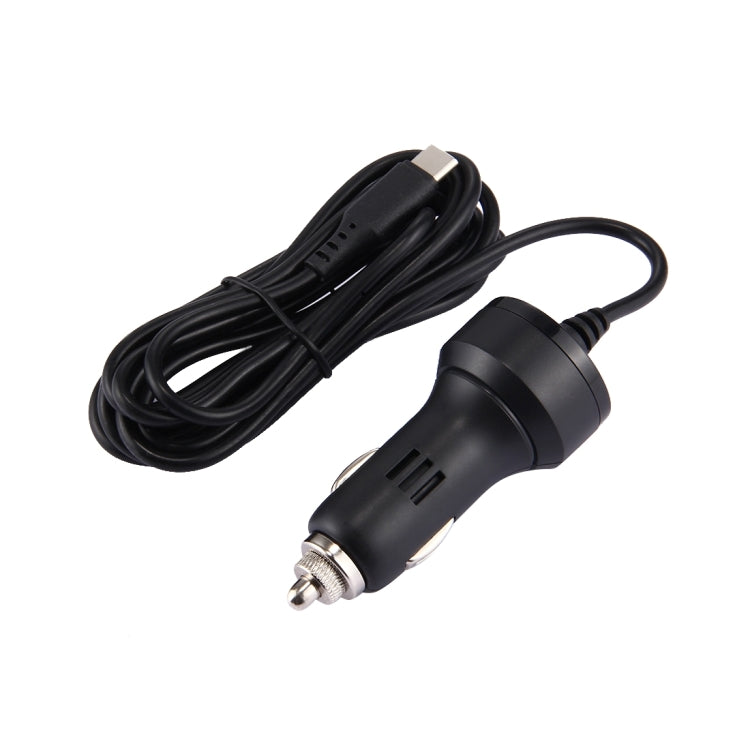 Pour Nintendo Switch 2.4A USB-C / Type-C Travel Charging Car Charger Adapter Cable Length: 2m (Black)