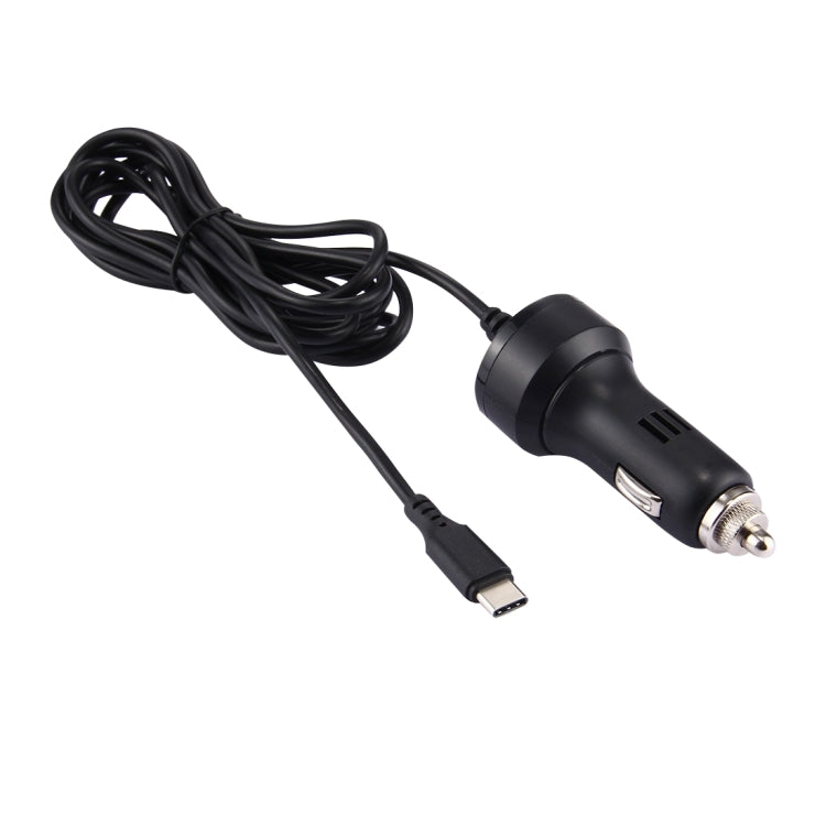 For Nintendo Switch 2.4A USB-C / Type-C Travel Charging Car Charger Adapter Cable Length: 2m (Black)