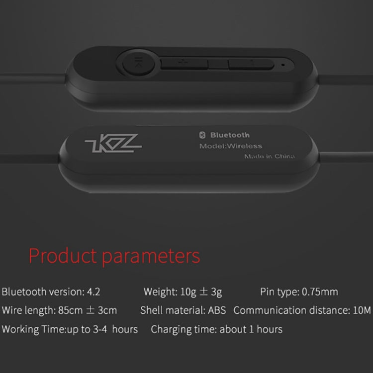 Cable de actualización Bluetooth Stereo de alta fidelidad KZ A para Auriculares KZ ZS3 / ZS4 / ZS5 / ZS6 / ZSA