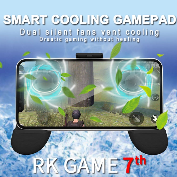 RK GAME 7th 1500mAh Power Bank ABS Stand Gamepad Controlador de Juegos Para Teléfonos Android e iOS de 2.4-3.5 pulgadas (Negro)