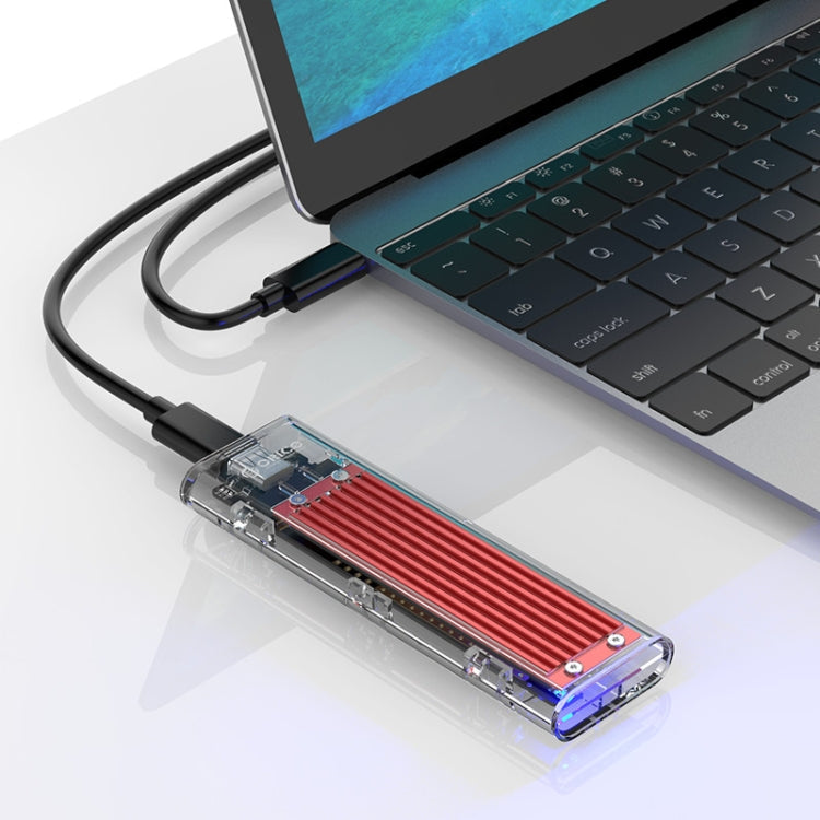 Boîtier SSD ORICO TCM2-C3 NVMe M.2 (10 Gbit/s) (Rouge)