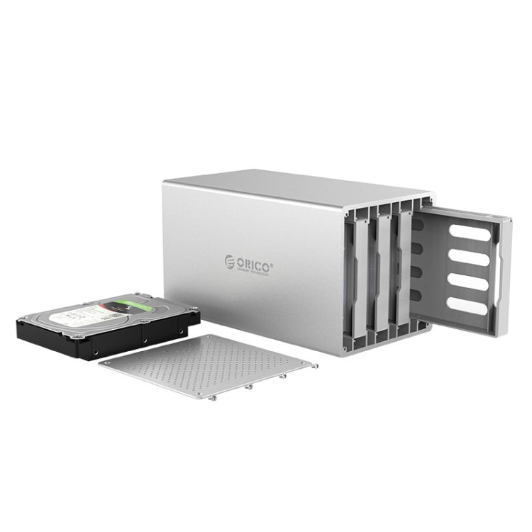 ORICO Honeycomb Series WS400C3 SATA 3,5 pouces USB-C / Type-C 4 baies Boîtier en alliage d'aluminium HDD / SSD La capacité de prise en charge maximale: 40 To