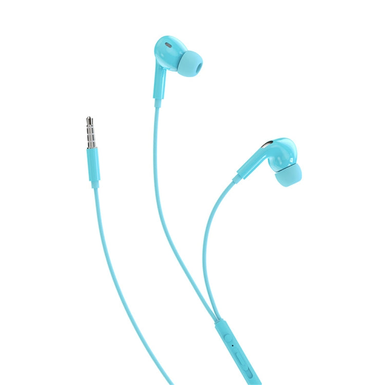 Rock Space ES07 3.5mm Interface Music Stereo In Ear Wired Headphones (Blue)