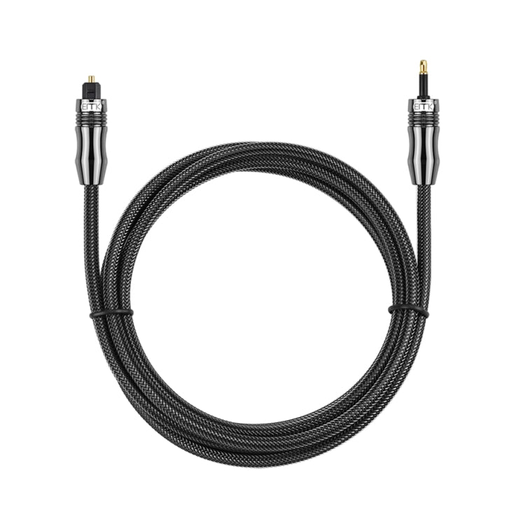 EMK OD6.0 3.5mm Toslink to Mini Toslink Digital Optical Audio Cable Length: 1m